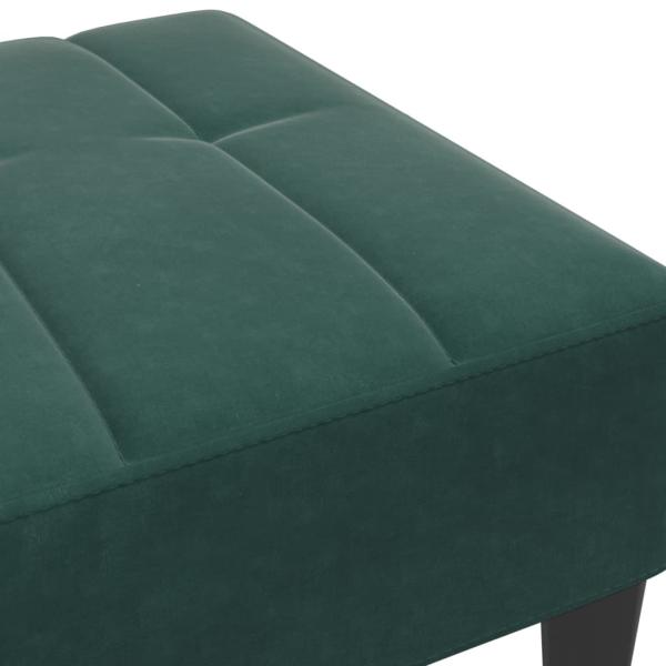 ARDEBO.de - Fußhocker Dunkelgrün 77x55x31 cm Samt