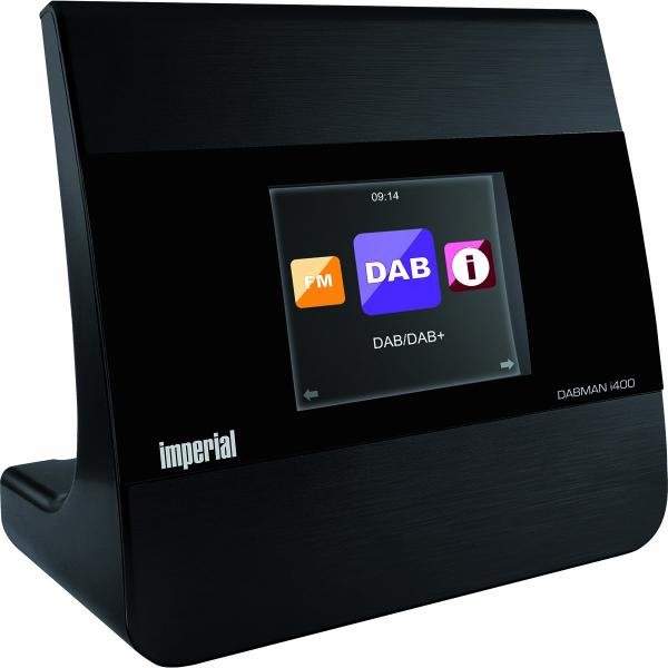 DABMAN i400 Kompaktes Hybridradio DAB+ / FM / Internet / Bluetooth Schwarz
