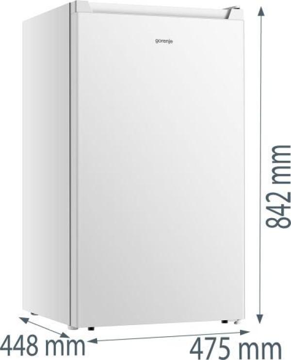 Gorenje RB39EPW4 Standkühlschrank mit Gefrierfach, 47,5 cm breit, 82 L, LED Innenbeleuchtung, weiß