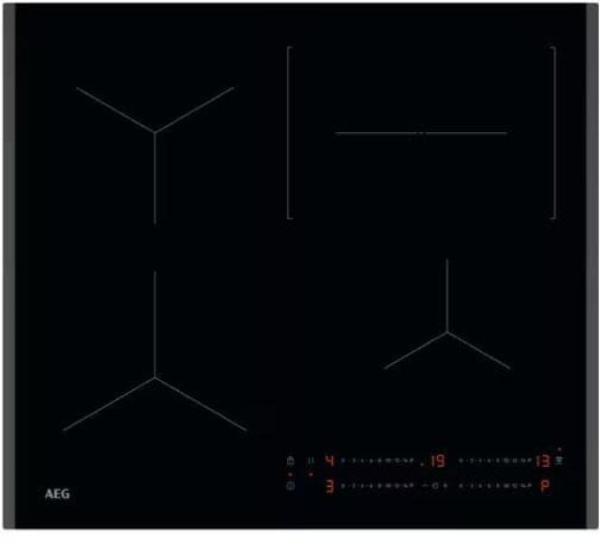 ARDEBO.de AEG TO64IC00FB 5000 Autarkes Induktionskochfeld, 59 cm breit, Hob²Hood, Kindersicherung, Facettenschliff, TouchSlider, SlimFit-Design (949493002)