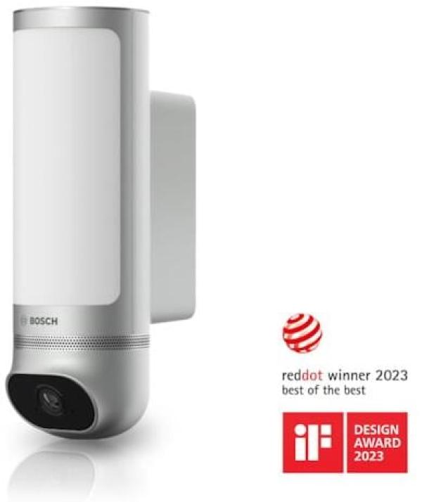 ARDEBO.de Bosch Smart Home Eyes Außenkamera II, Dual Radar, Bewegungserkennung, silber (8750001469)