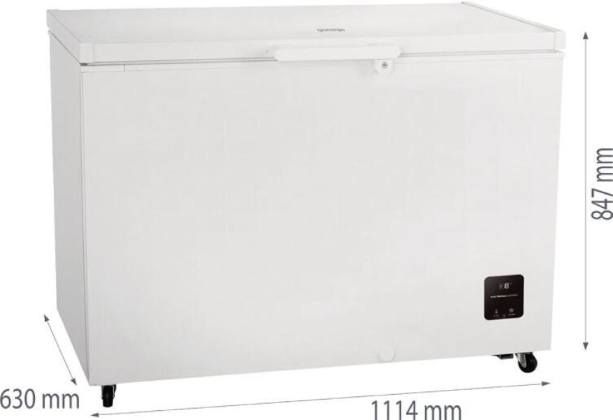 Gorenje FH30EAW Stand Gefriertruhe, 111,4 cm breit, 297 L, FastFreeze, FreezeProtect, Deckelschloss, weiß