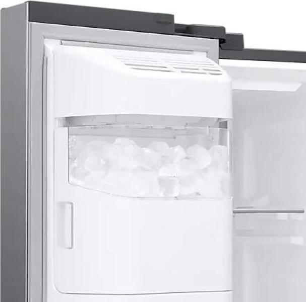 Samsung RS6GA854CSL/EG Side-by-Side Kombination, 91,2 cm breit, 635L, NoFrost+, Wassertank, Wasserspender, Eiswürfel, Crushed Ice, Twin Cooling, Edelstahloptik