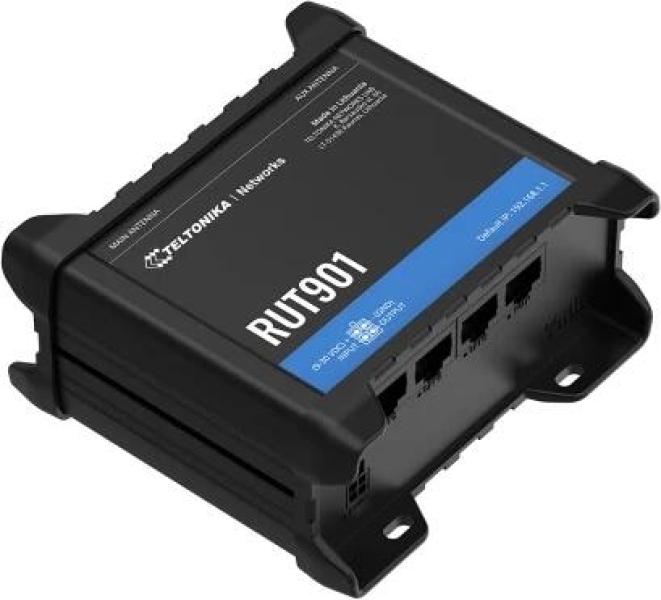 Teltonika RUT901 Mobilfunk-Router, 4G LTE, WLAN, DUAL-SIM mit Hotspot-Funktionalität, schwarz (RUT901000000)
