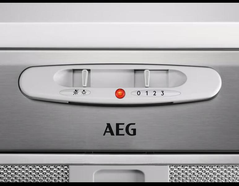 AEG DGB3523S EEK: C 3000 Extractor Lüfterbaustein, 52 cm breit, 330 m³/h, 3 Leistungsstufen, LED-Beleuchtung, Abluft- und Umluftbetrieb, grau