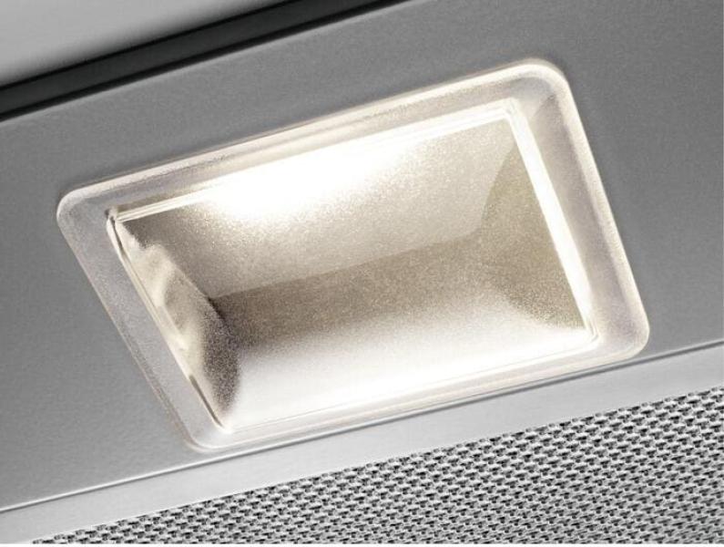 AEG DGB3523S EEK: C 3000 Extractor Lüfterbaustein, 52 cm breit, 330 m³/h, 3 Leistungsstufen, LED-Beleuchtung, Abluft- und Umluftbetrieb, grau