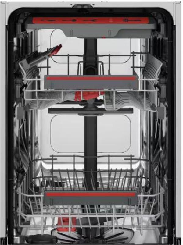 AEG FFB73527ZM Stand Geschirrspüler, 45 cm breit, 10 Maßgedecke, Aqua Control, Touch Bedienung, 9 Spülprogramme, Besteckschublade, silber