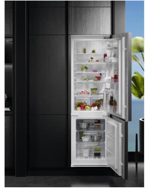 AEG OSC6N183ES Einbau Kühl-Gefrierkombination, Nischenhöhe 178 cm, 257 L, NoFrost, Schlepptür, TouchControl