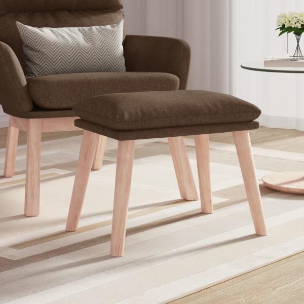 ARDEBO.de - Fußhocker Braun 45x29,5x35 cm Stoff