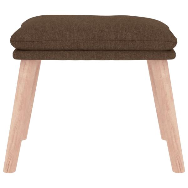 Fußhocker Braun 45x29,5x35 cm Stoff