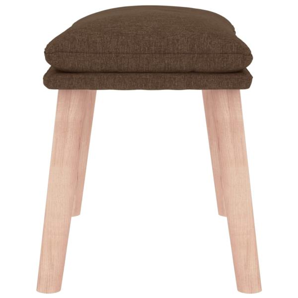 Fußhocker Braun 45x29,5x35 cm Stoff