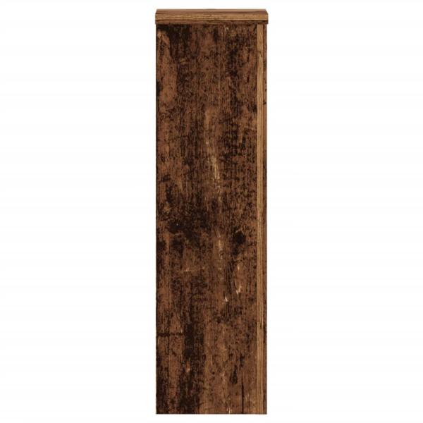 Pflanzenständer 2 Stk. Altholz-Optik 17x17x60 cm Holzwerkstoff