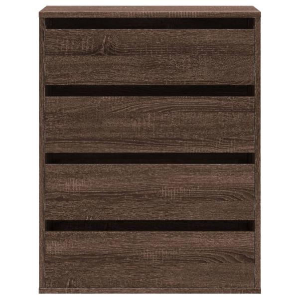 Kommode Braun Eichen-Optik 60x41x76 cm Holzwerkstoff