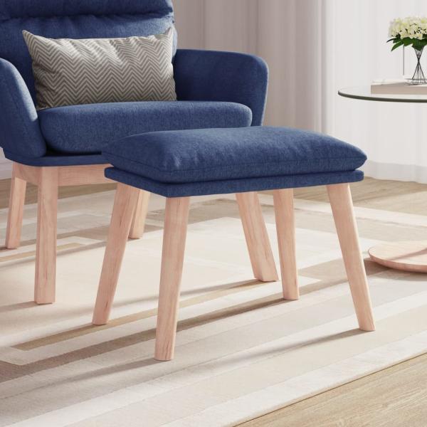 ARDEBO.de - Fußhocker Blau 45x29,5x35 cm Stoff