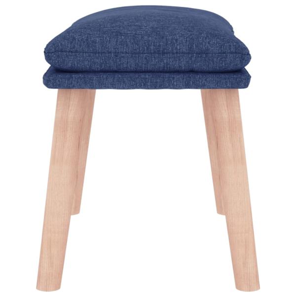Fußhocker Blau 45x29,5x35 cm Stoff