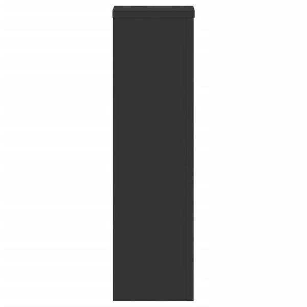 Pflanzenständer 2 Stk. Schwarz 17x17x60 cm Holzwerkstoff