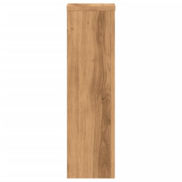 Pflanzenständer 2 Stk. Artisan-Eiche 17x17x60 cm Holzwerkstoff