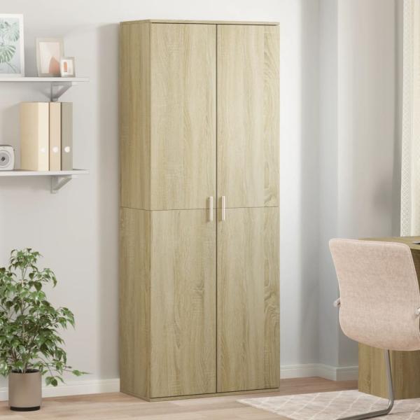 ARDEBO.de - Highboard Sonoma-Eiche 70x35x180 cm Holzwerkstoff