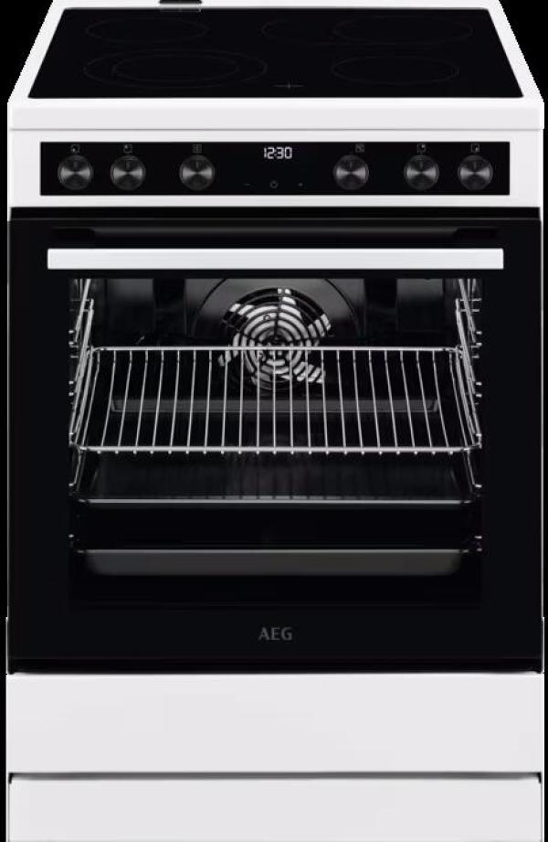 ARDEBO.de AEG CCB6442ABW EEK: A Standherd mit Glaskeramikkochfeld, 60 cm breit, 73 L, Touchbedienung, Versenkknebel, 7 Beheizungsarten, weiß