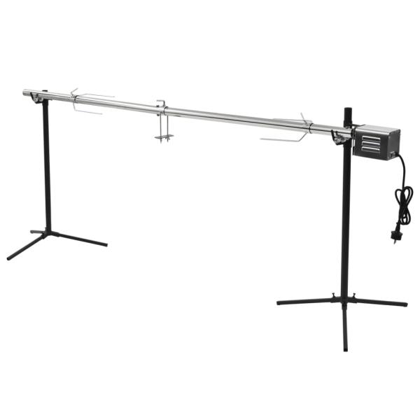 Automatischer Grillspieß mit Motor Edelstahl 207×45×81 cm