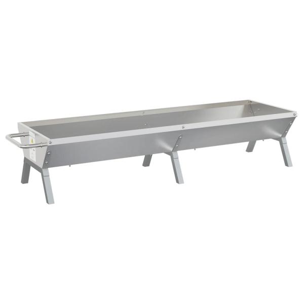 Grill Silbern 158x42x31 cm Edelstahl