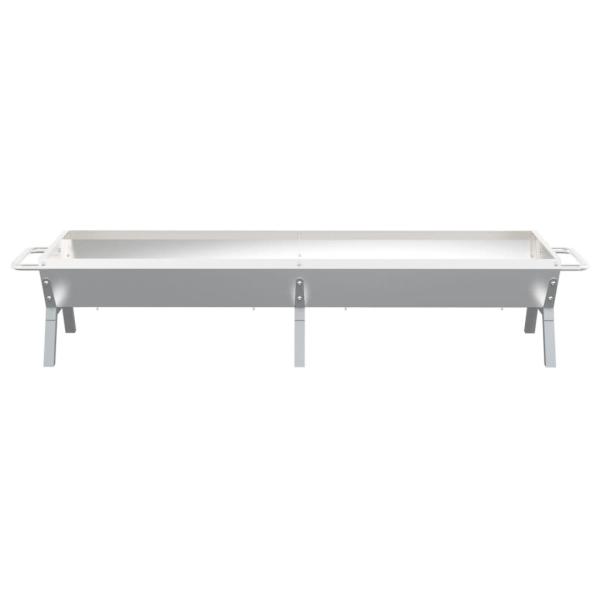 Grill Silbern 158x42x31 cm Edelstahl