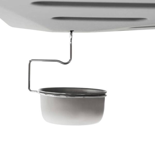 Gasgrill mit 6 Flammen Edelstahl Silbern