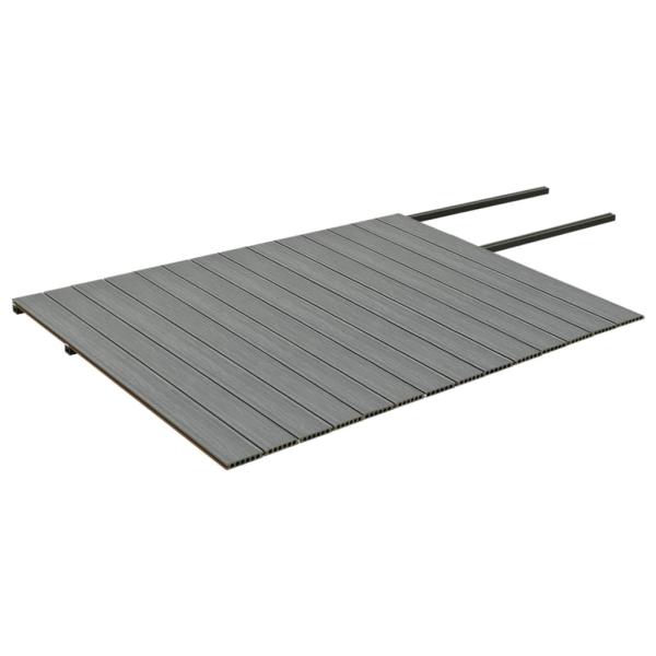 WPC Terrassendielen mit Zubehör Braun und Grau 35 m² 4 m