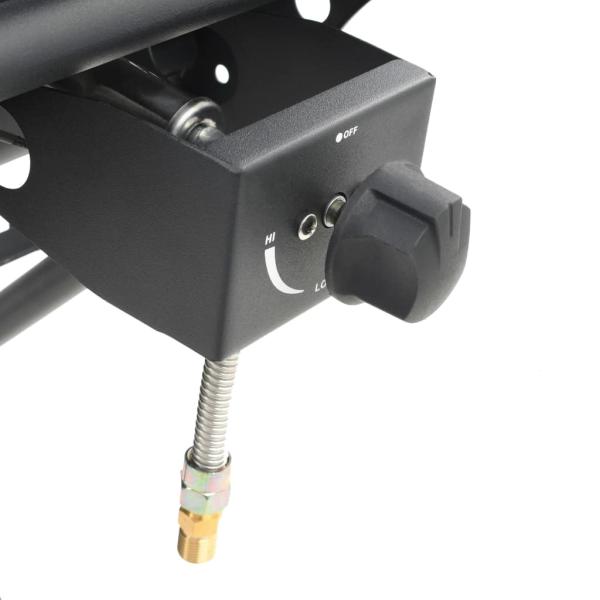 Gasgrill Tragbar mit Kochzone Schwarz