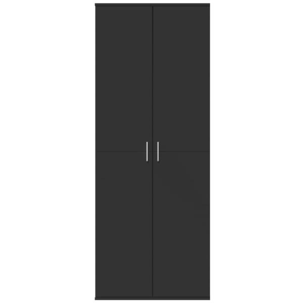 Highboard Schwarz 70x35x180 cm Holzwerkstoff