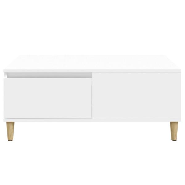 Couchtisch Weiß 90x50x36,5 cm Holzwerkstoff