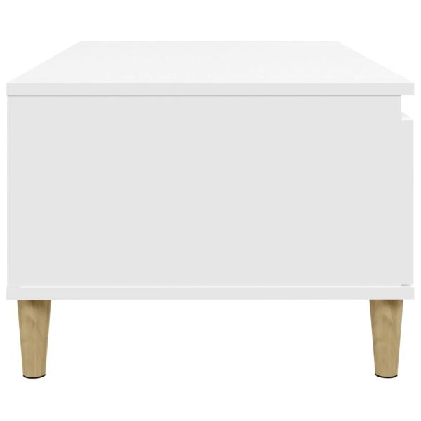 Couchtisch Weiß 90x50x36,5 cm Holzwerkstoff