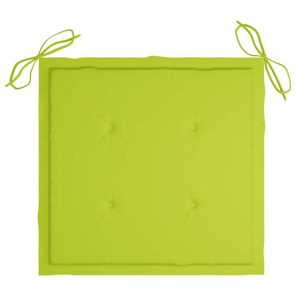 Klappbare Gartenstühle 6 Stk. mit Sitzkissen Massivholz Akazie