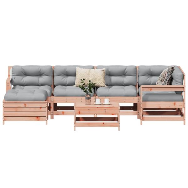ARDEBO.de - 7-tlg. Garten-Sofagarnitur Massivholz Douglasie
