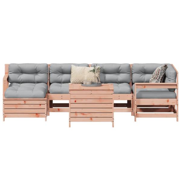 ARDEBO.de - 7-tlg. Garten-Sofagarnitur Massivholz Douglasie