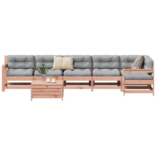 ARDEBO.de - 7-tlg. Garten-Sofagarnitur Massivholz Douglasie