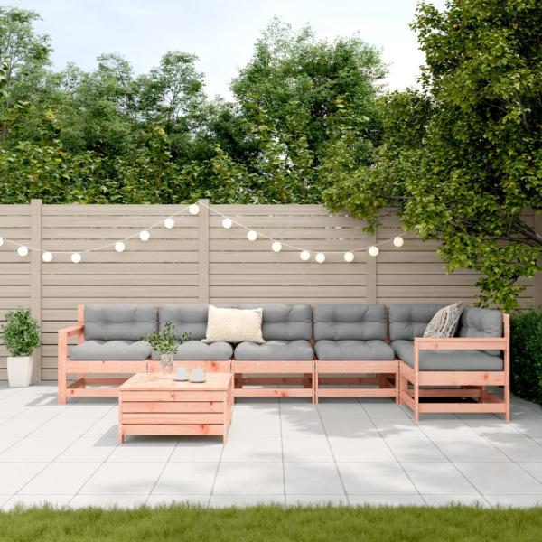 7-tlg. Garten-Sofagarnitur Massivholz Douglasie