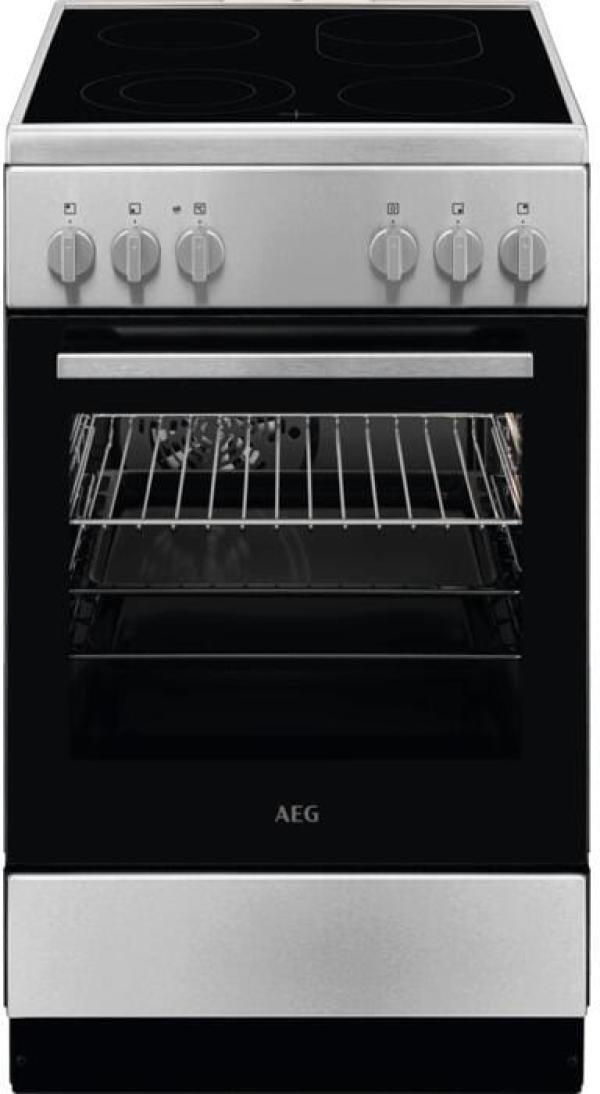 ARDEBO.de AEG CCB54093BM EEK: A Standherd mit Glaskeramikkochfeld, 50 cm breit, 57 L, 8 Beheizungsarten, Restwärmeanzeige, Edelstahl