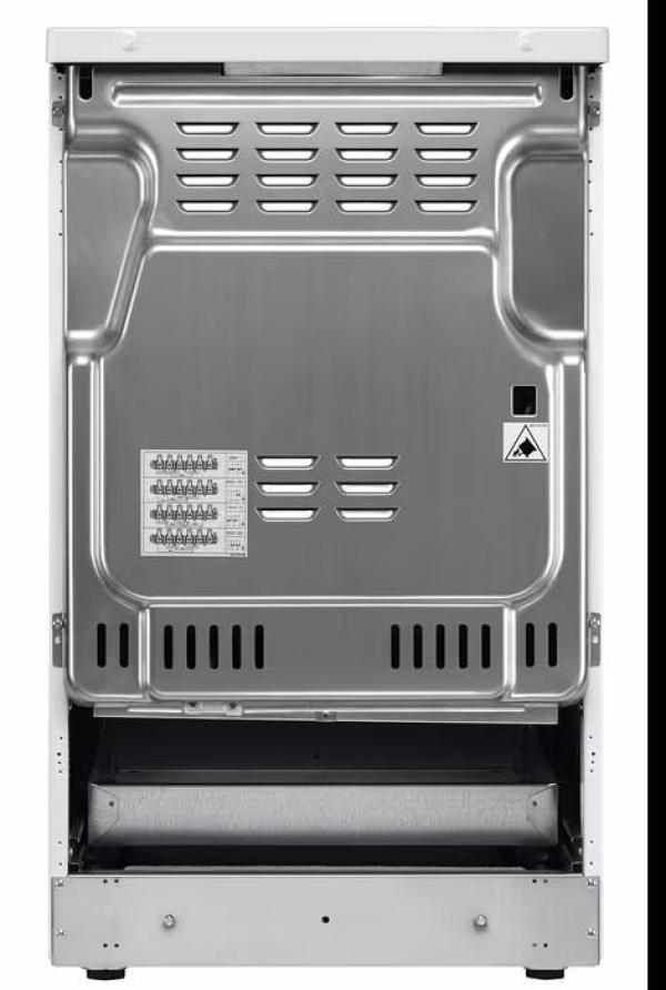 AEG CCB54091BW EEK: A Standherd mit Glaskeramikkochfeld, 50 cm breit, 57 L, 8 Beheizungsarten, Geschirrwagen, weiß