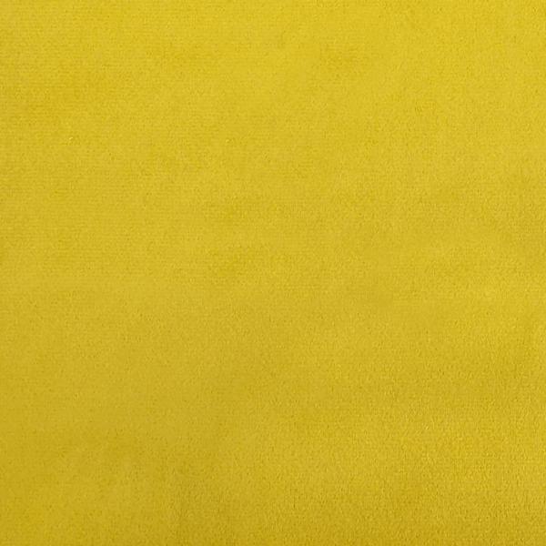 Sessel mit Hocker Gelb 60 cm Samt