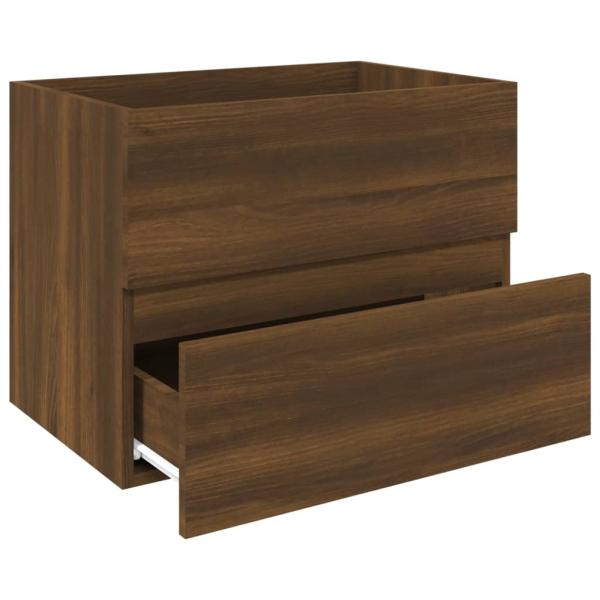 Waschbeckenunterschrank Eichen-Optik 60x38,5x45cm Holzwerkstoff