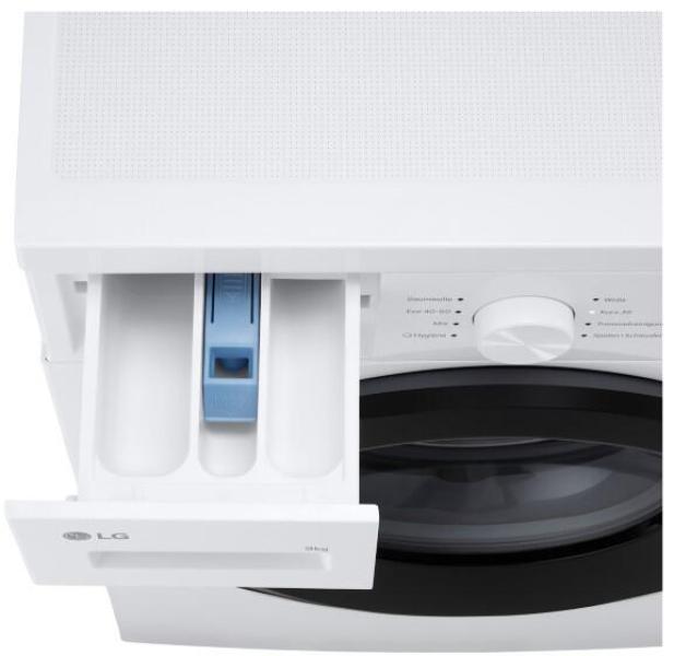 LG F4WB2095 9kg Frontlader Waschmaschine, 60 cm breit, 1400 U/Min, AquaStop, Kindersicherung, Waschmitteldosierung, Nachlegefunktion, weiß