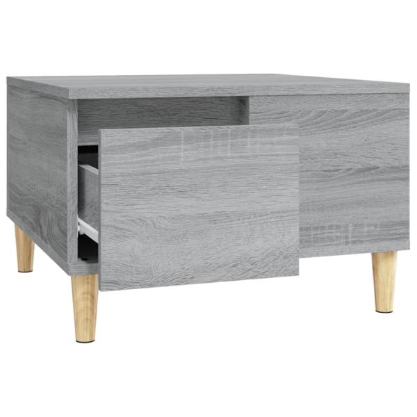 ARDEBO.de - Couchtisch Grau Sonoma 55x55x36,5 cm Holzwerkstoff