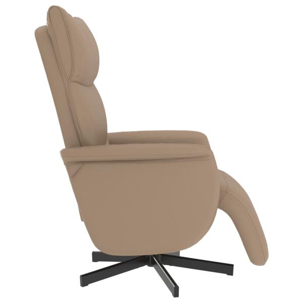 Relaxsessel mit Fußteil Cappuccino-Braun Kunstleder