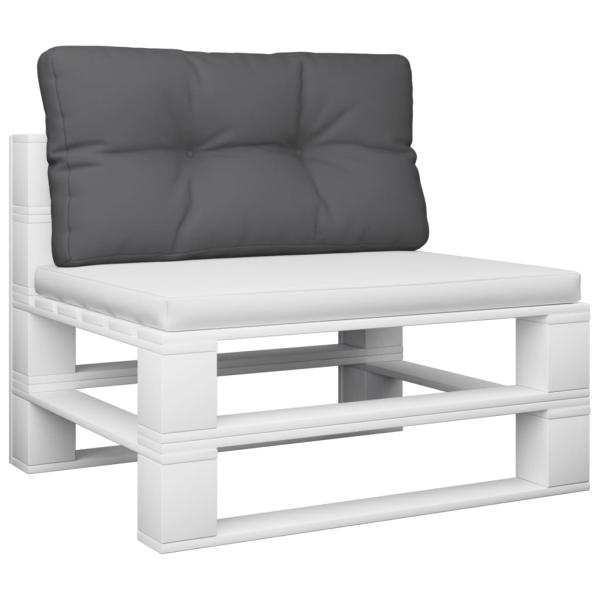 Palettenkissen Anthrazit 80x40x12 cm Stoff