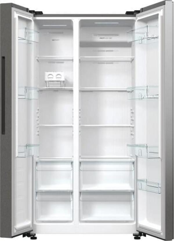 Gorenje NRR9185DAXL Stand Kühl-Gefrierkombination, 91,5 cm breit, 550 L, NoFrost Plus, Twist ice maker, SensoTech, ConvertActive, Edelstahl