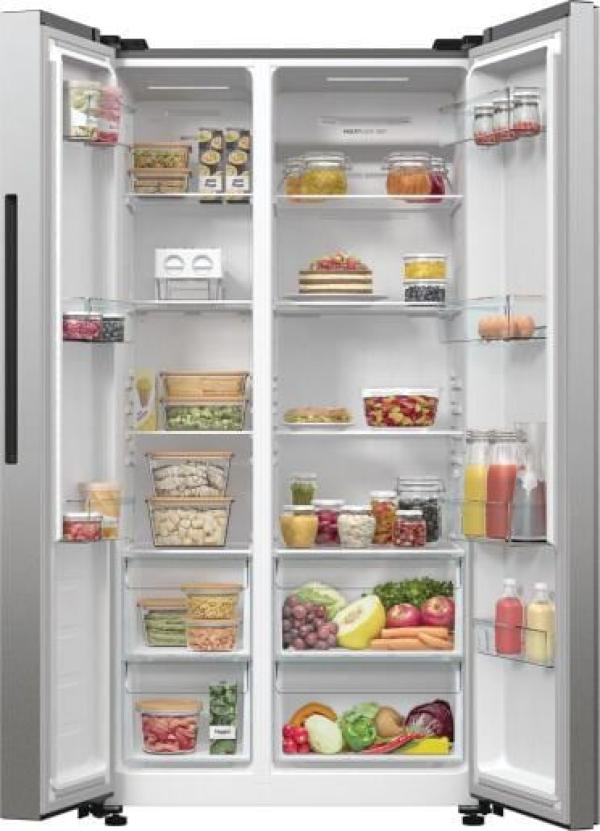 Gorenje NRR9185DAXL Stand Kühl-Gefrierkombination, 91,5 cm breit, 550 L, NoFrost Plus, Twist ice maker, SensoTech, ConvertActive, Edelstahl