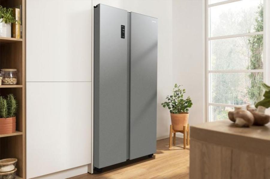 Gorenje NRR9185DAXL Stand Kühl-Gefrierkombination, 91,5 cm breit, 550 L, NoFrost Plus, Twist ice maker, SensoTech, ConvertActive, Edelstahl