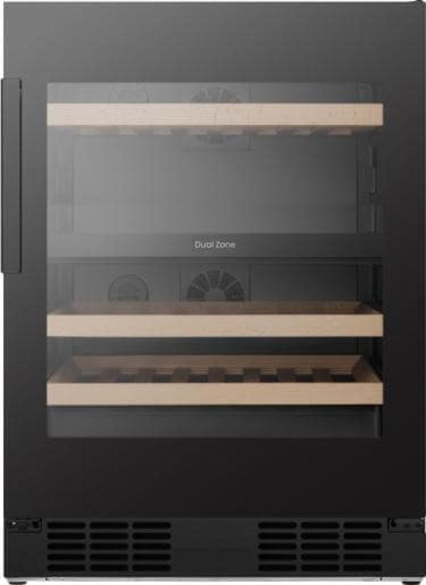 ARDEBO.de Hisense RW3N122GSLF Weintemperierschrank, 60 cm breit, 46 Standardflaschen, WLAN, DualTempZone, schwarz