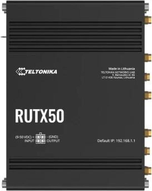 ARDEBO.de Teltonika RUTX50 WLAN Router, 5G, WLAN, DUAL-SIM mit Auto-Failover, Backup-WAN, SA und NSA, schwarz (RUTX50000000)